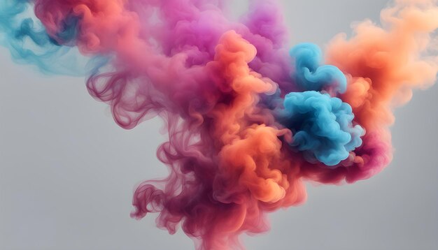 a picture of purple and blue smoke with the word  blue  on it