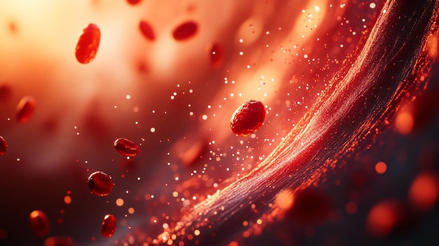 a picture of a red liquid with a red background