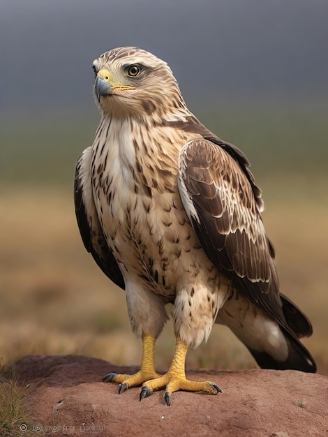 Picture of a Roughlegged Buzzard ai generated