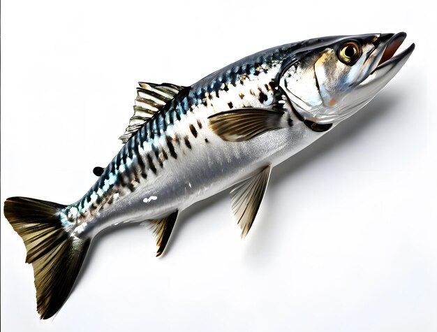 Picture of sardine fish on white background