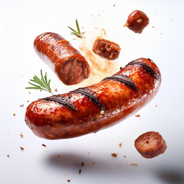 Photo a picture of a sausage with the word sausage on it