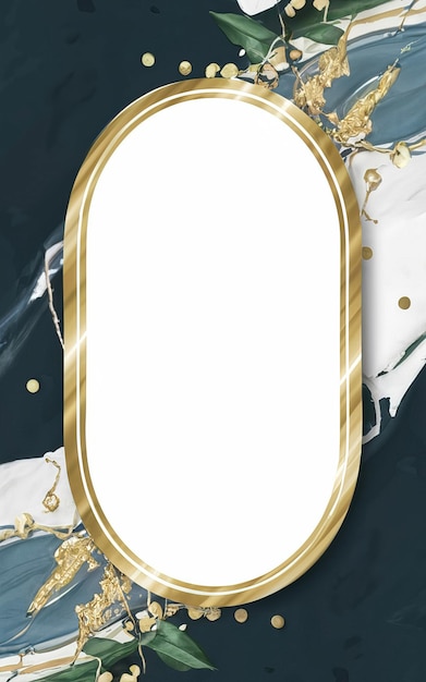 Photo a picture of a shield with a gold frame and a blue background with a white border