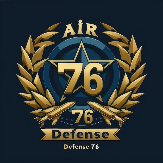 Photo picture showcasing a logo with the words air defense