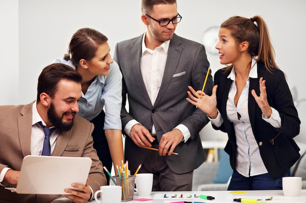 Picture showing business team in the office