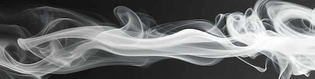 Photo a picture of a smoke on a black background