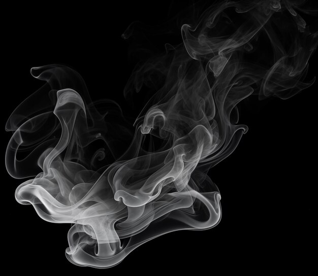 a picture of smoke that is black and white