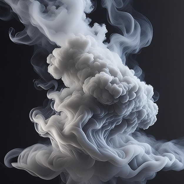 a picture of smoke with balck background