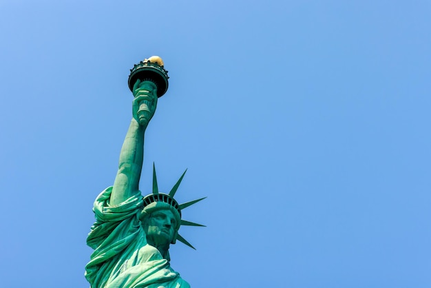 A picture of the Statue of Liberty taken in New York City