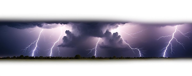 Photo a picture of a storm cloud with lightning in the background