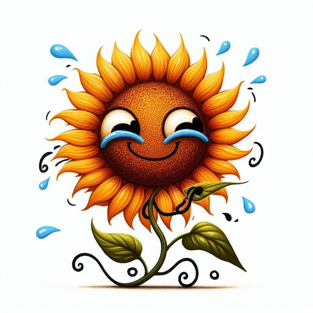 a picture of a sunflower with the word sun on it