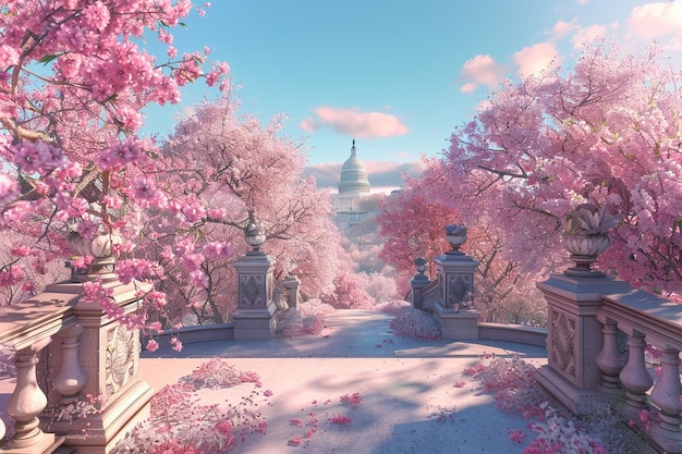 a picture of a temple with a tree in the background