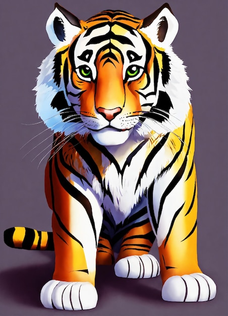 a picture of a tiger that has the word tiger on it