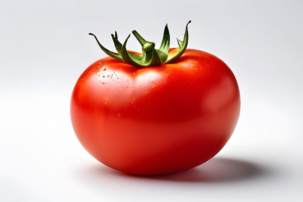 Picture of tomato isolated on light background