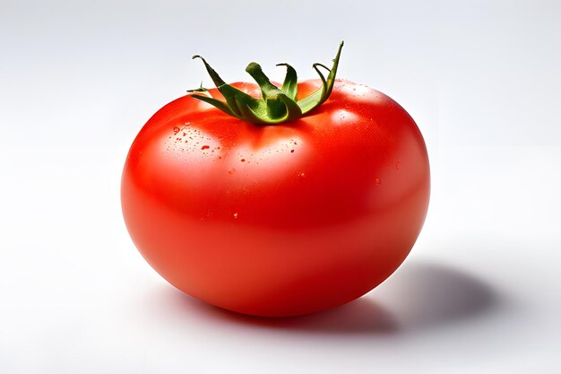 Picture of tomato isolated on light background