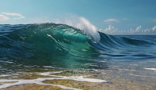 a picture of a wave that is about to crest