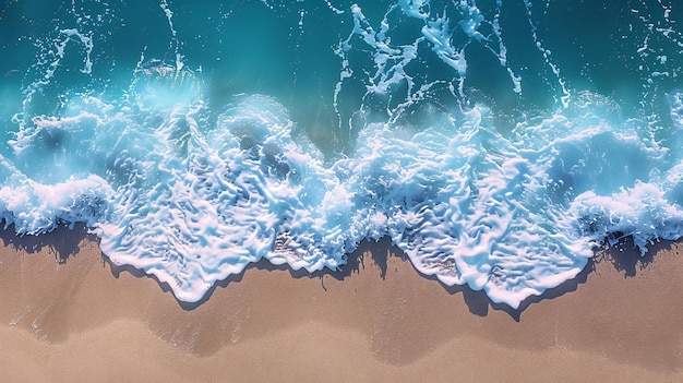 a picture of a wave that is taken on a beach