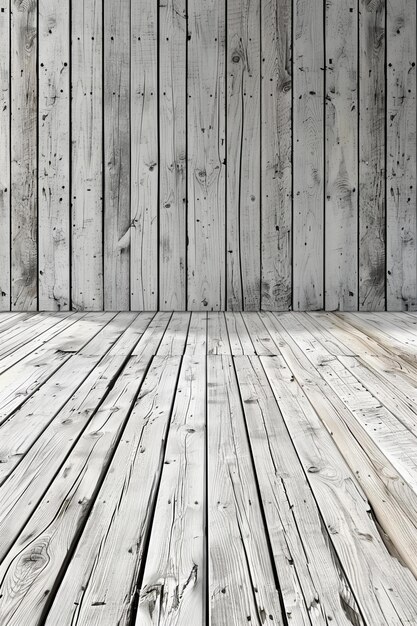 Photo picture white wooden floor background seamless texture of light grey wood paneling wall