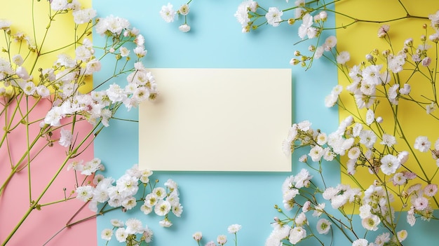 Photo a picture of a white and yellow ribbon with a picture of a flower on it