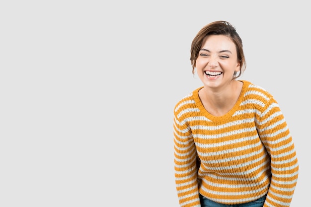 Picture of a young woman standing and posing