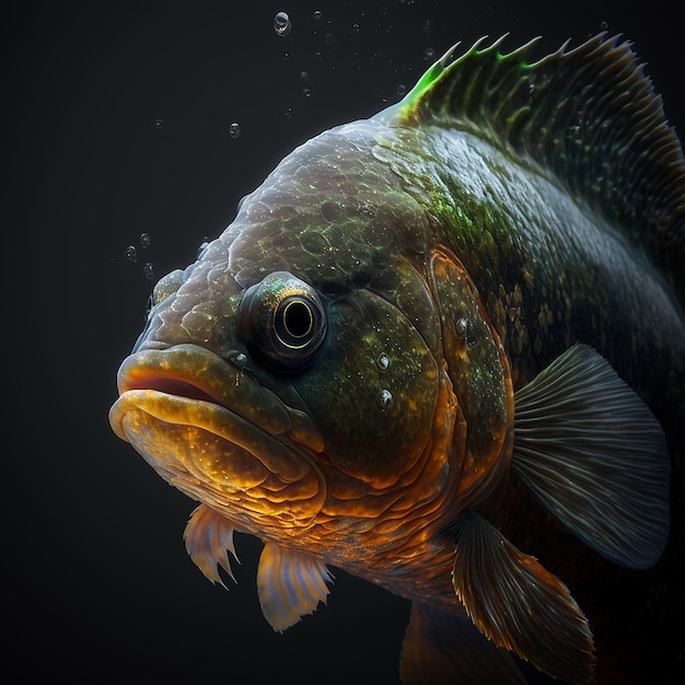 Pictures some dangerous piranha fish sea Generative AI