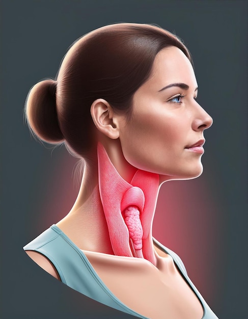 Pictures of swollen thyroid gland in neck