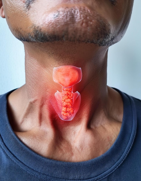 Pictures of swollen thyroid gland in neck