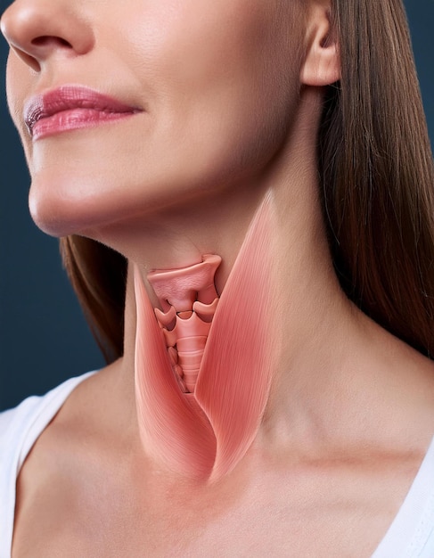 Pictures of swollen thyroid gland in neck