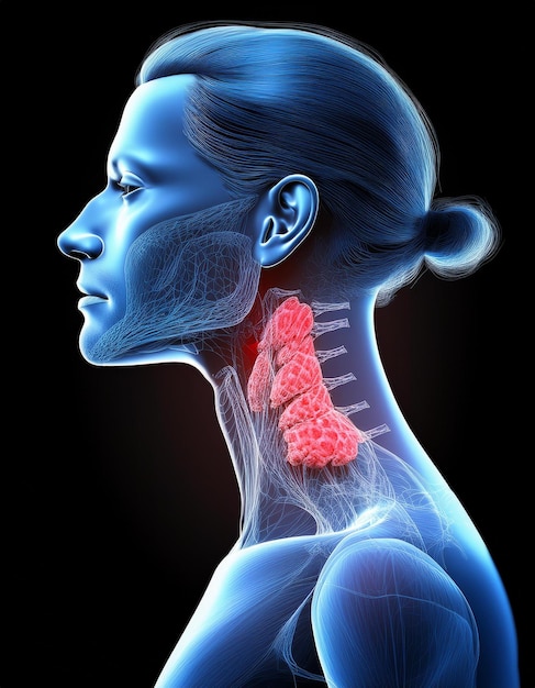 Pictures of swollen thyroid gland in neck