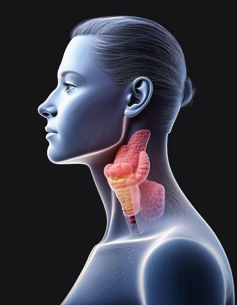 Pictures of swollen thyroid gland in neck