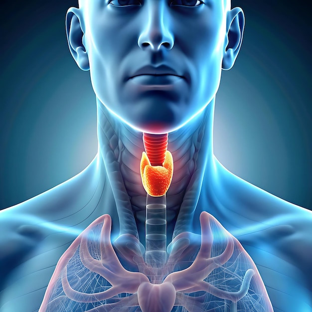 pictures of swollen thyroid gland in neck