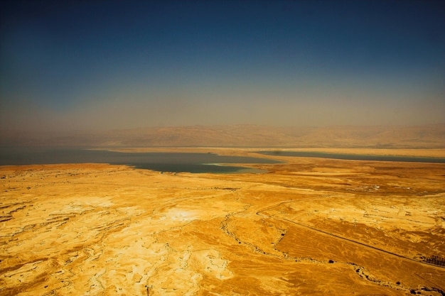 Picturesque ancient mountains about the Dead Sea