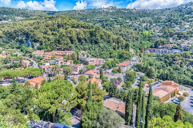 Picturesque architecture in the streets of Eze Cote d'Azur France