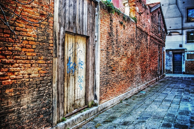 Picturesque backstreet in Venice Italy