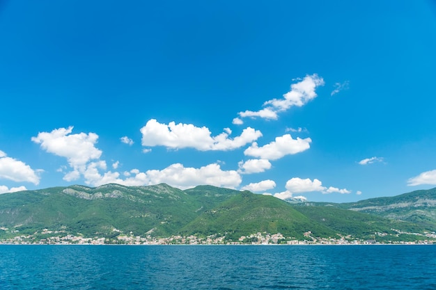 Picturesque Boka Kotor Bay during good sunny weather