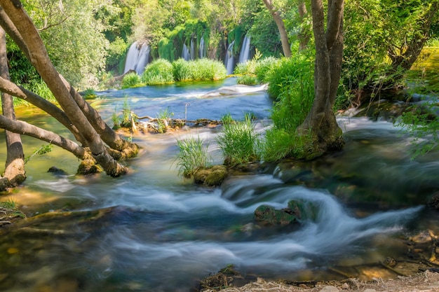 The picturesque Kravice falls in the National Park of Bosnia and Herzegovina