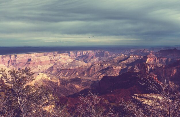 Picturesque landscapes of the Grand Canyon