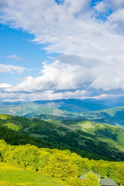 Picturesque landscapes in the mountains of Komovi. Montenegro.