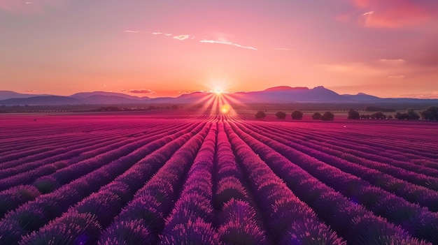 Picturesque lavender fields in valensole provence a popular summer travel destination in france