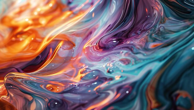 Picturesque liquid abstract pattern The concept of modern art