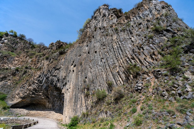 Picturesque Stone Symphony rocks near Garni Armenia