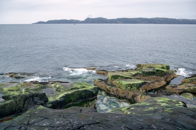 Picturesque stones of the Barents Sea coast