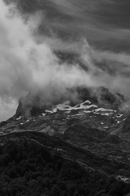 Picturesque summer landscape of highland Beautiful landscape with mountains. Viewpoint panorama in Lagos de Covadonga, Picos de Europa National Park, Asturias, Spain