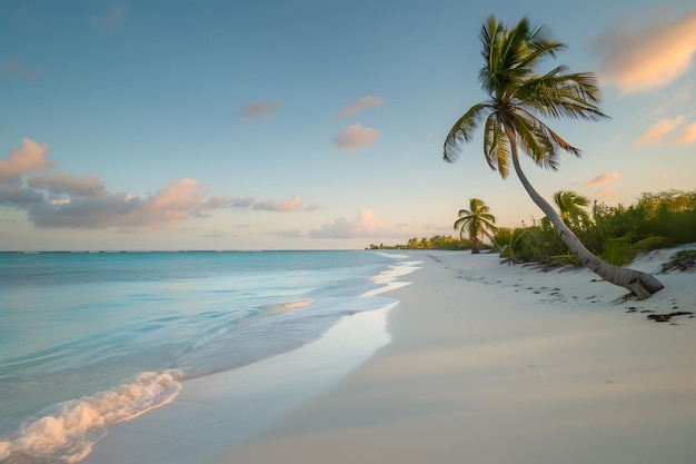 Picturesque Tropical Beach at Sunrise