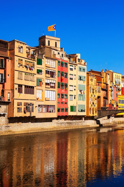 picturesque view of Girona in day. Catalonia