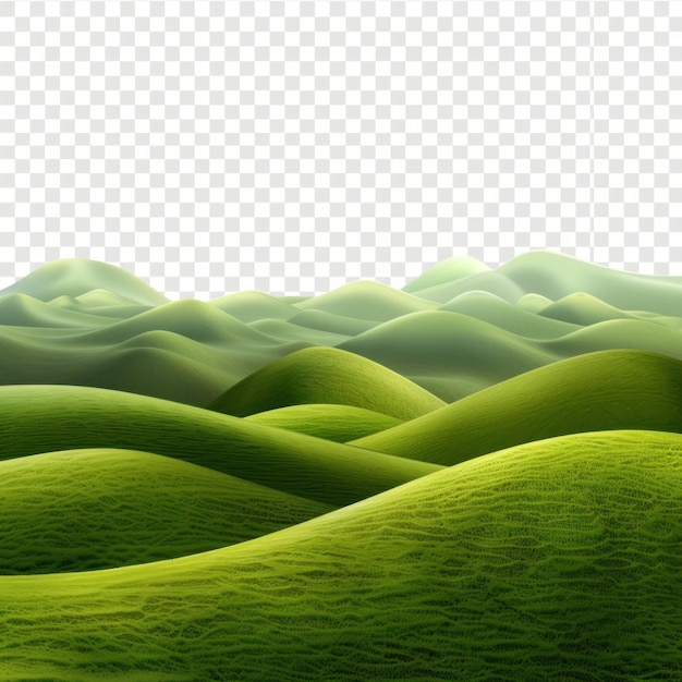 A picturesque view of rolling green hills Suitable for nature and landscape themes