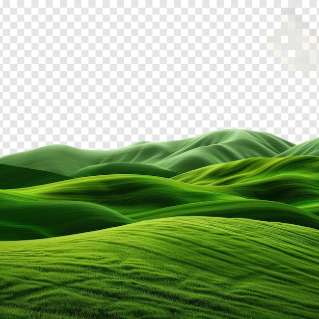 A picturesque view of rolling green hills Suitable for nature and landscape themes