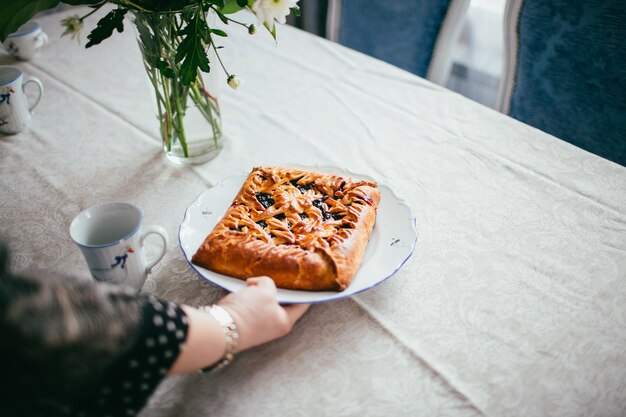 Pie in the plate