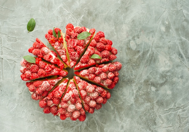 Pie raspberries