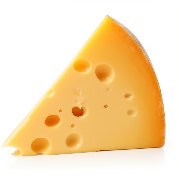 Piece of cheese isolated Illustration AI GenerativexA