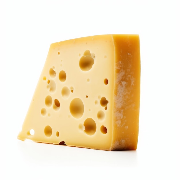 Piece of cheese isolated Illustration AI GenerativexA